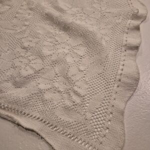 Ivory Crochet Table Cover